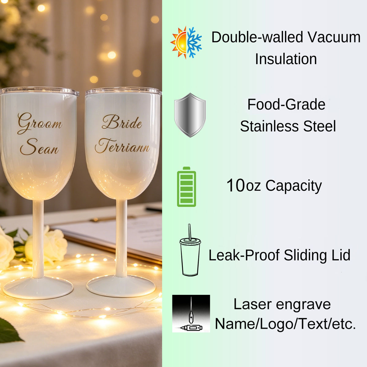 Custom Stainless Steel Wine Gl - مراجعة Outdoor Camping Items وسعره