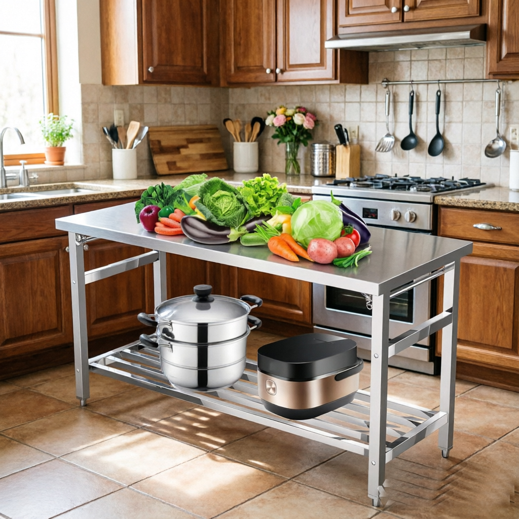 Commercial Stainless Steel Wor - مراجعة Outdoor Camping Table Foldable وسعره