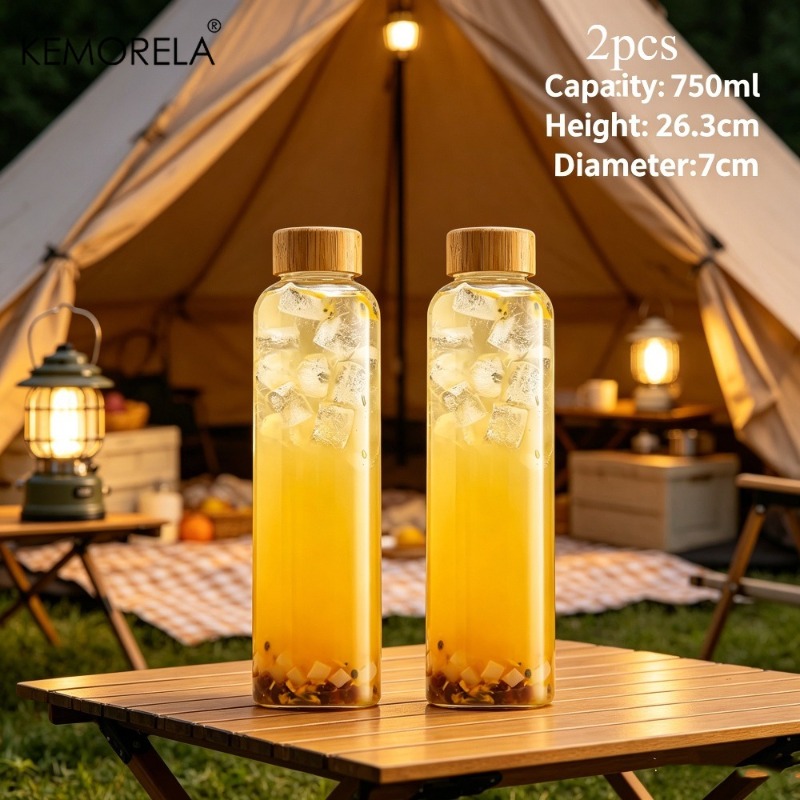 2/4PCS Glass Sports Water Bott - مراجعة Outdoor Camping Activities For Adults وسعره