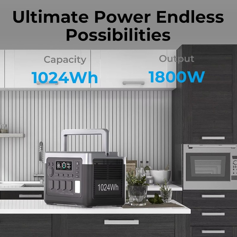 EU USA Warehouse 1800W 1024Wh  - مراجعة Outdoor Camping Usa وسعره