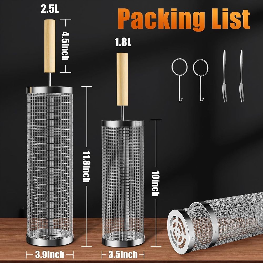 Set of 2 Stainless Steel BBQ G - مراجعة Outdoor Camping Set وسعره