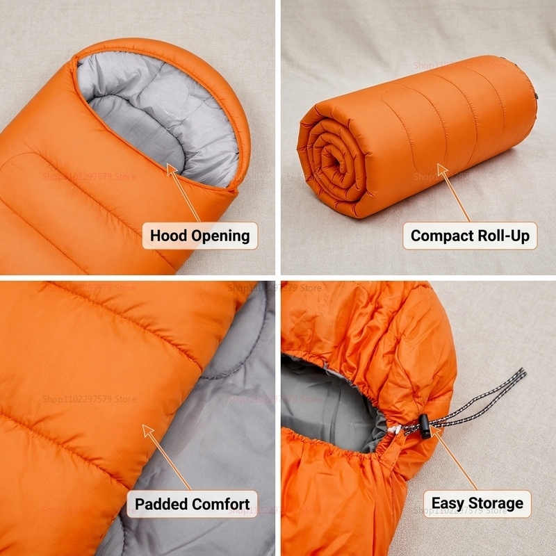 Camping sleeping bag light 4 s - مراجعة Outdoor Camping In Winter وسعره
