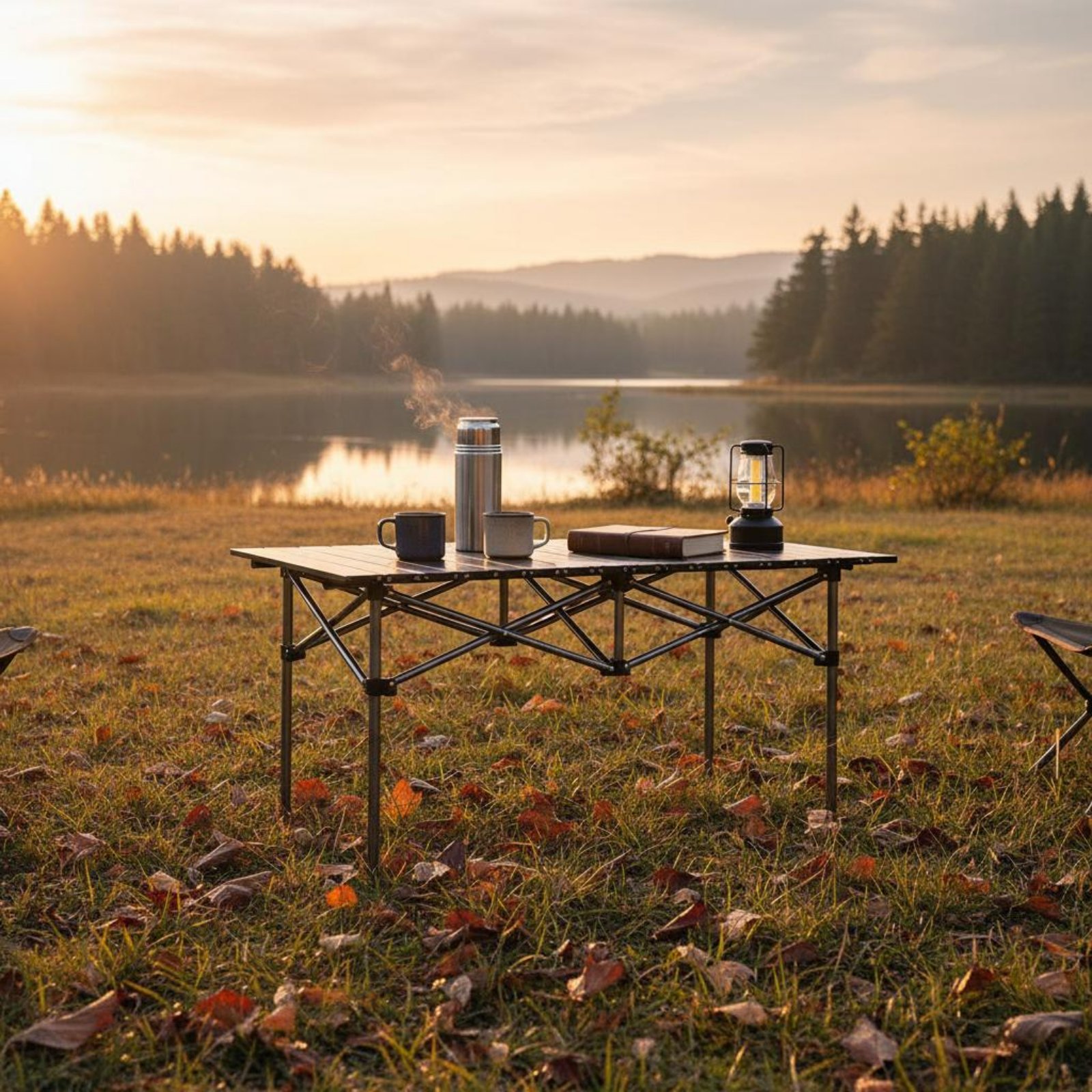 Portable Camping Table and Cha - مراجعة Outdoor Camping Table Foldable وسعره