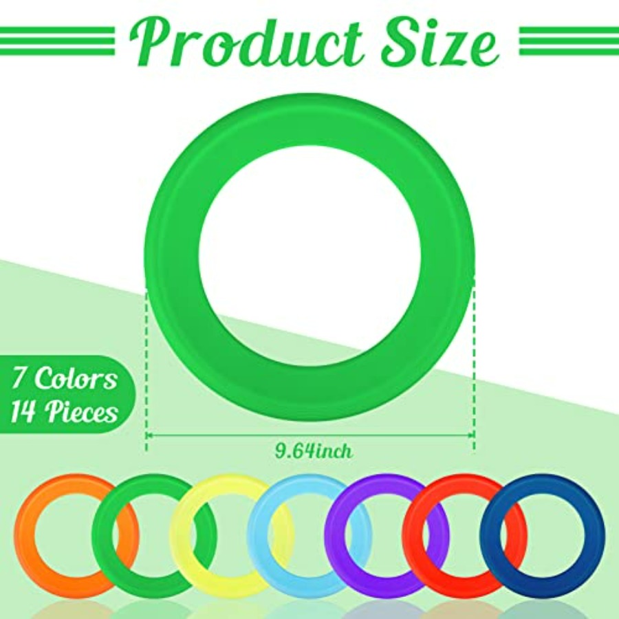 14 Pack Flying Rings Bulk for  - مراجعة Outdoor Camping Toys وسعره