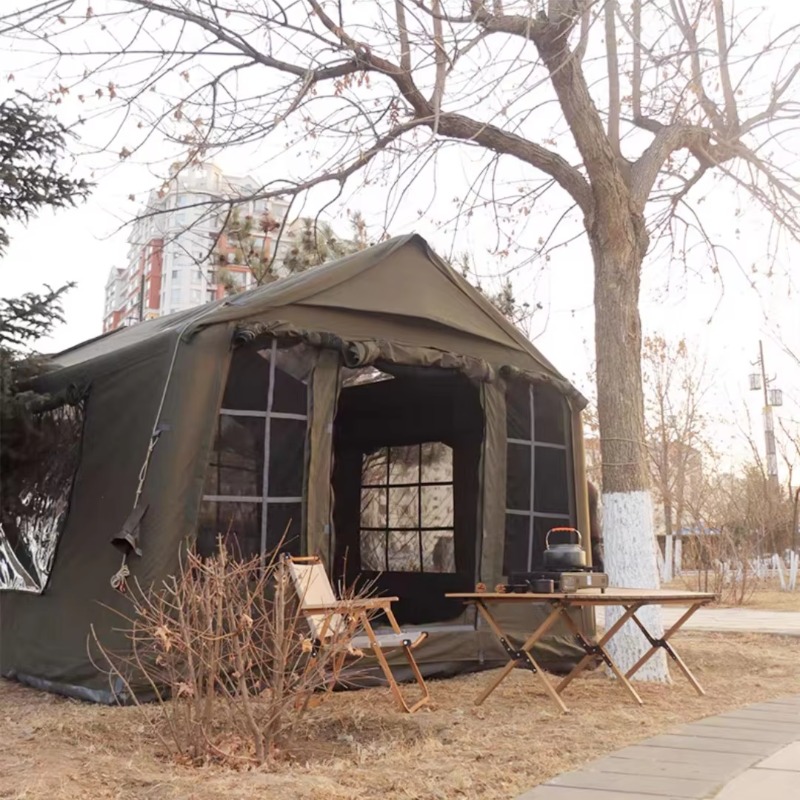 2026 9.0 Green Air Tent For 4- - مراجعة Outdoor Camping Inflatable Tent وسعره