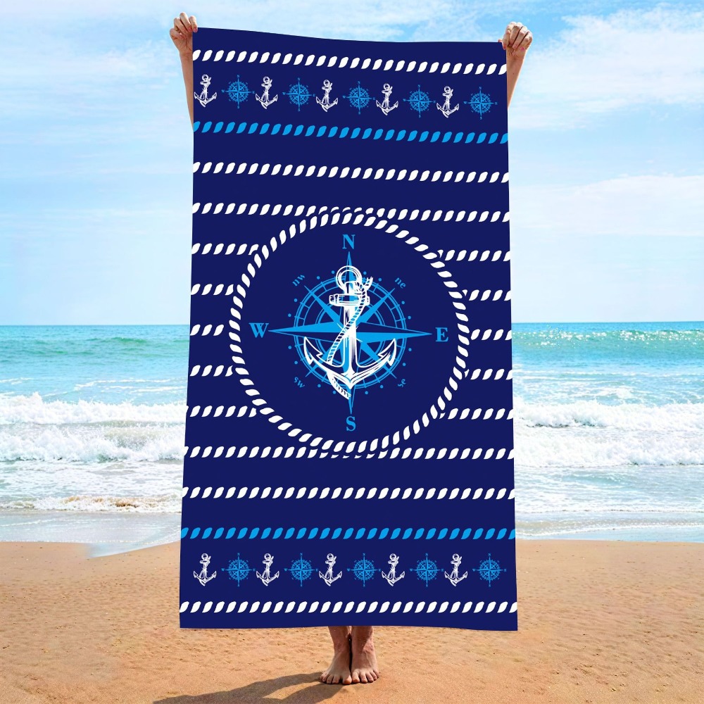 Anchor Beach Towel70x140CM Qui - مراجعة Camp Towel Microfiber وسعره