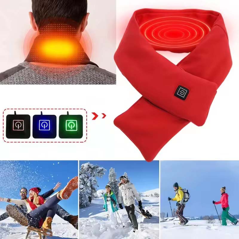 USB Women Men Heating Scarf Te - مراجعة Outdoor Camping In Winter وسعره