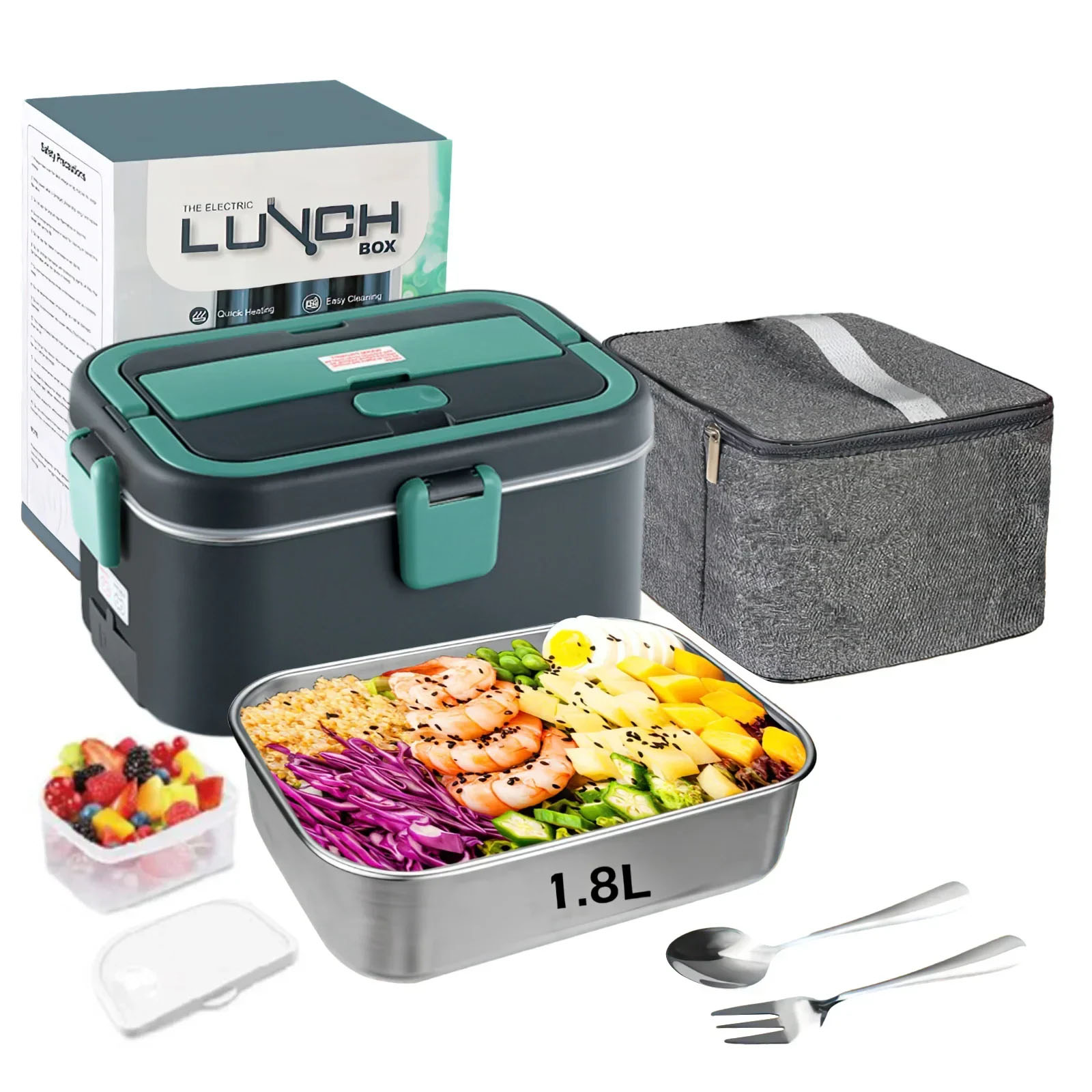 Electric Lunch Box Food Warmer - مراجعة Outdoor Camping Food وسعره