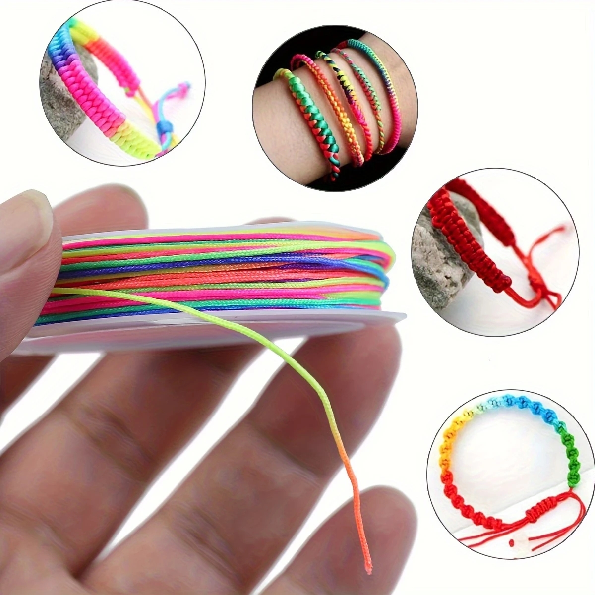 10pcs Random color, thread, wo - مراجعة Paracord Bracelet وسعره