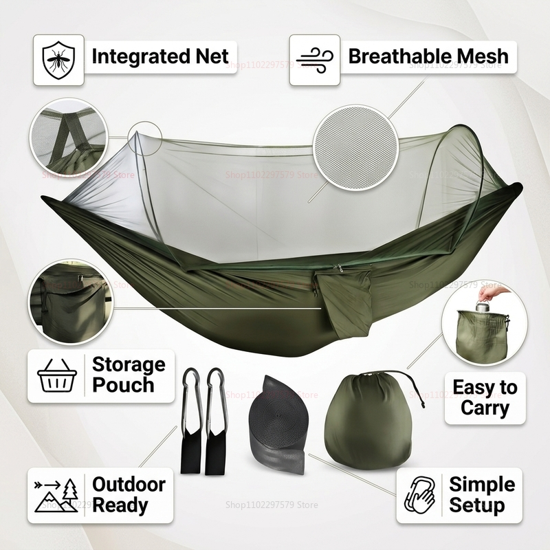 Portable outdoor camping hammo - مراجعة Outdoor Chair Camping وسعره
