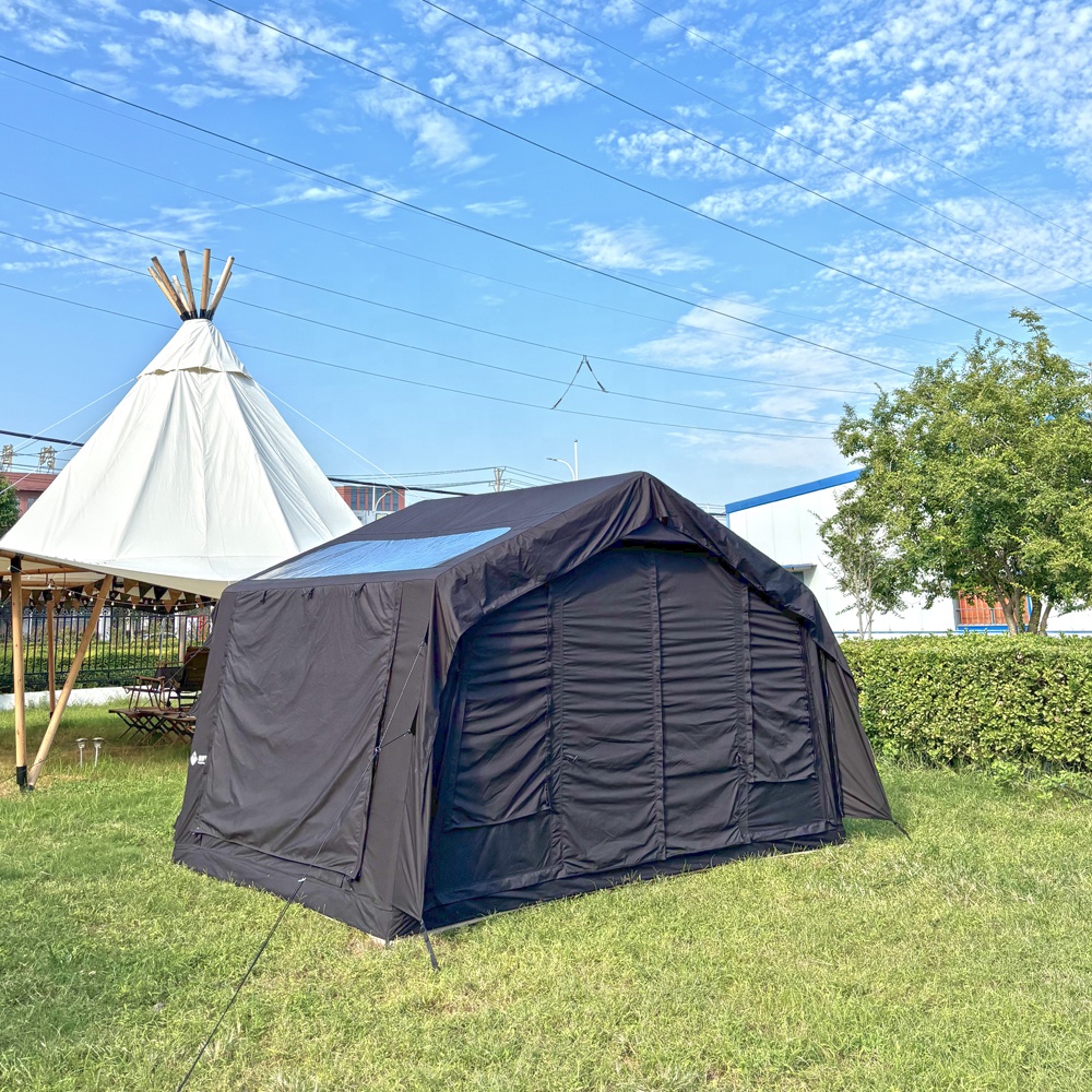Black Automatic Inflatable Ten - مراجعة Outdoor Camping On Youtube وسعره