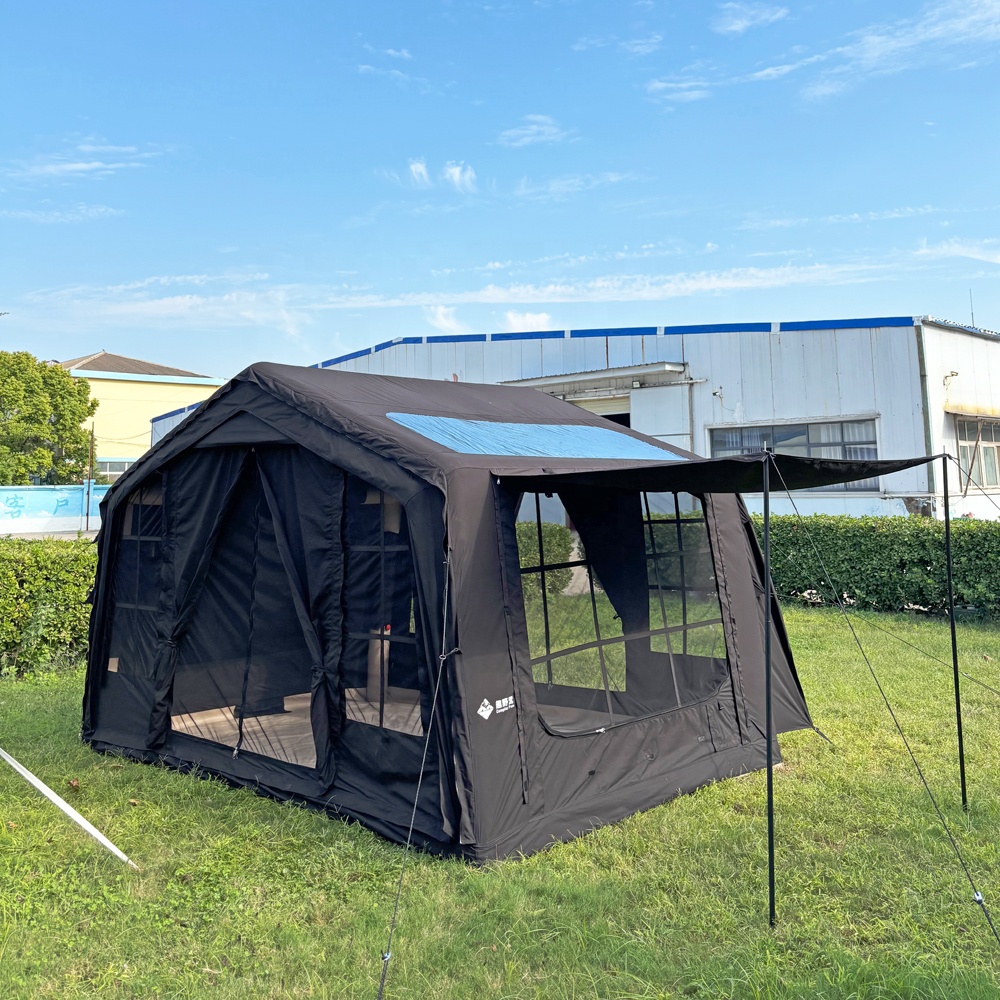 Black Automatic Inflatable Ten - مراجعة Outdoor Camping On Youtube وسعره