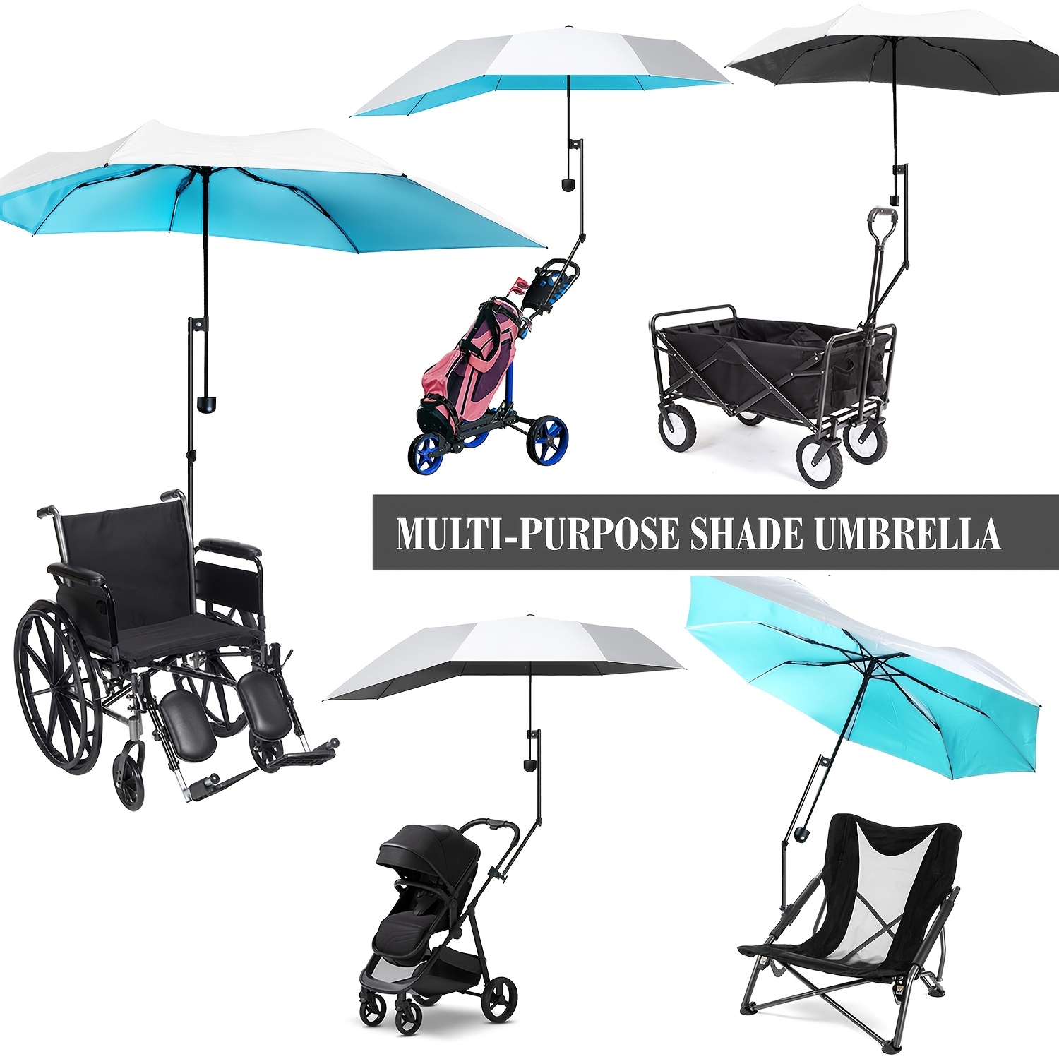 UPF 50+ Clamp-On Chair Umbrell - مراجعة Outdoor Camping On Youtube وسعره