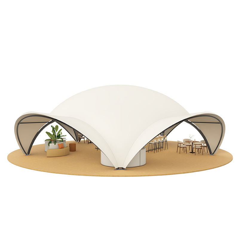 Outdoor tent large cloud canop - مراجعة Outdoor Camping Exhibition وسعره