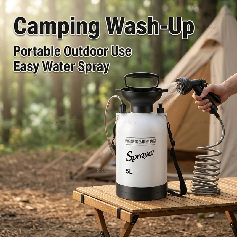 Portable Camping Shower 5L Man - مراجعة Outdoor Camping Bag وسعره