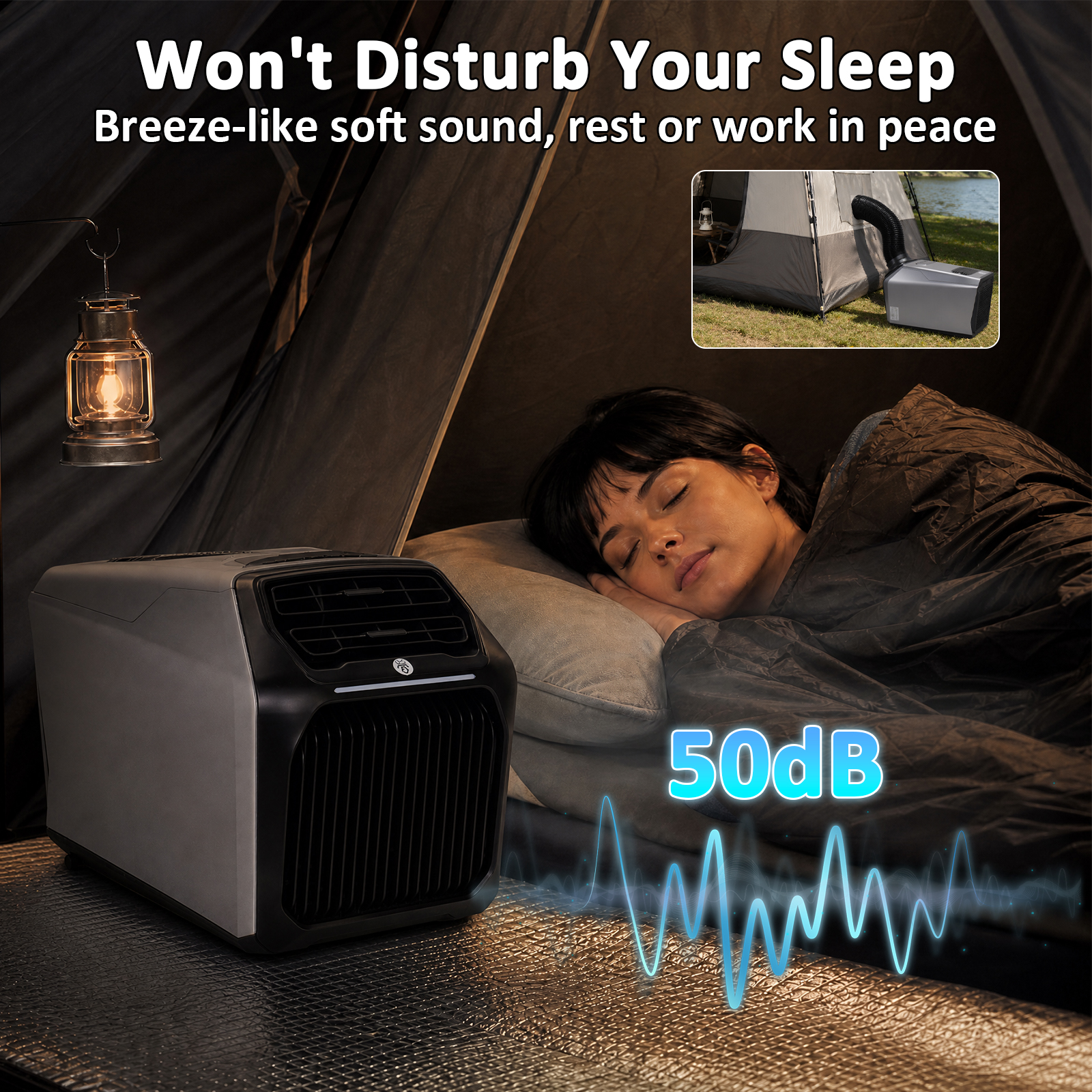 6800BTU Portable Air Condition - مراجعة Outdoor Camping Trailer وسعره