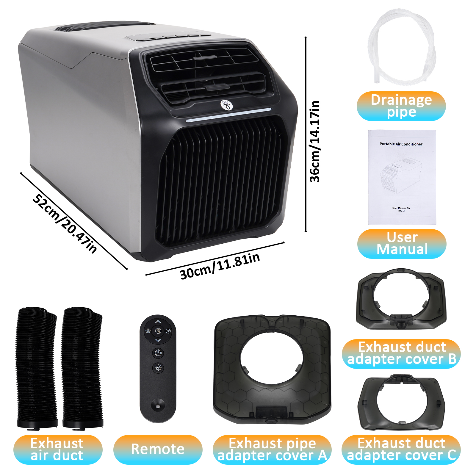 6800BTU Portable Air Condition - مراجعة Outdoor Camping Trailer وسعره