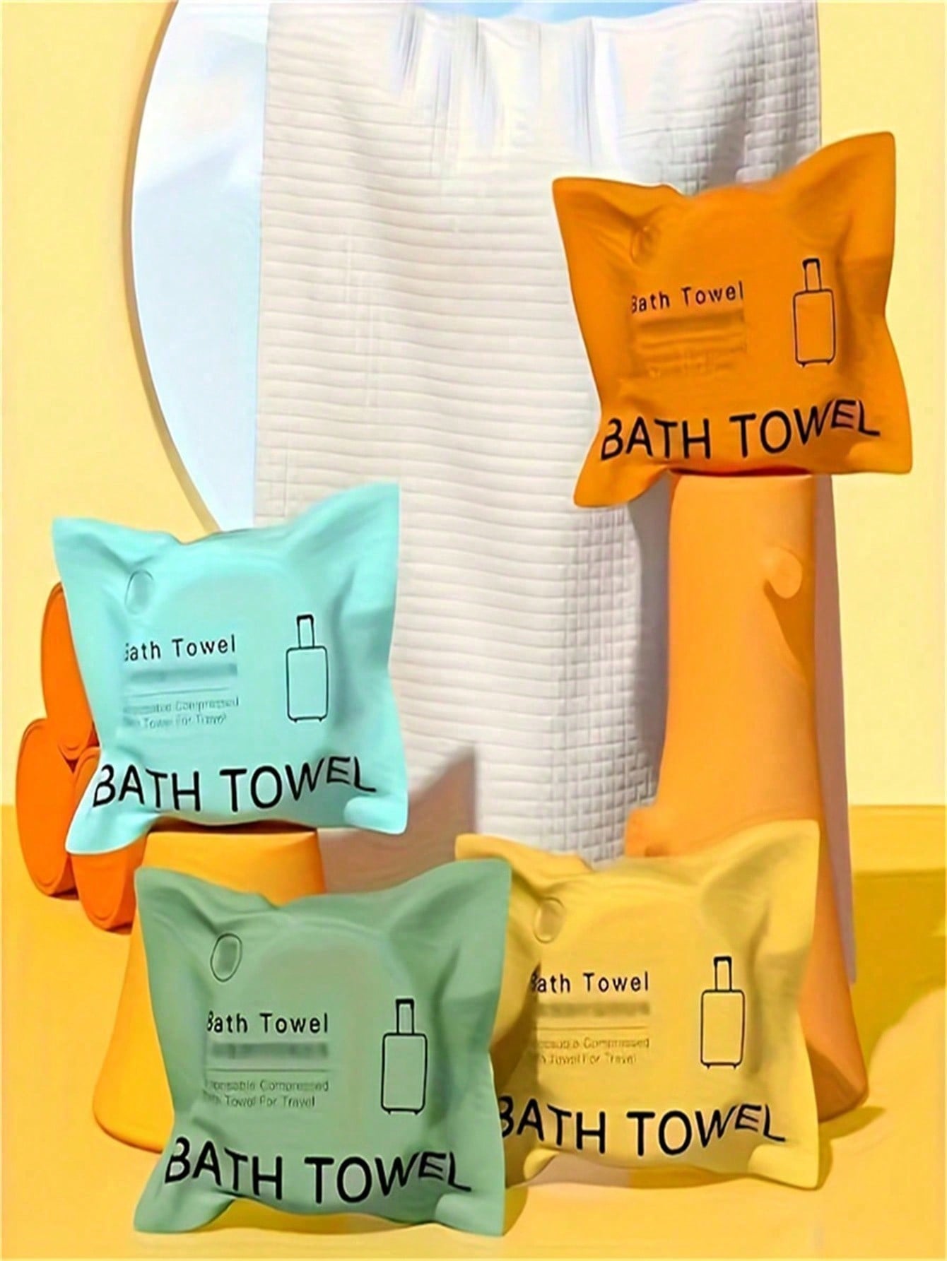 2/4pcs Compressed Travel Towel - مراجعة Camp Towel Microfiber وسعره