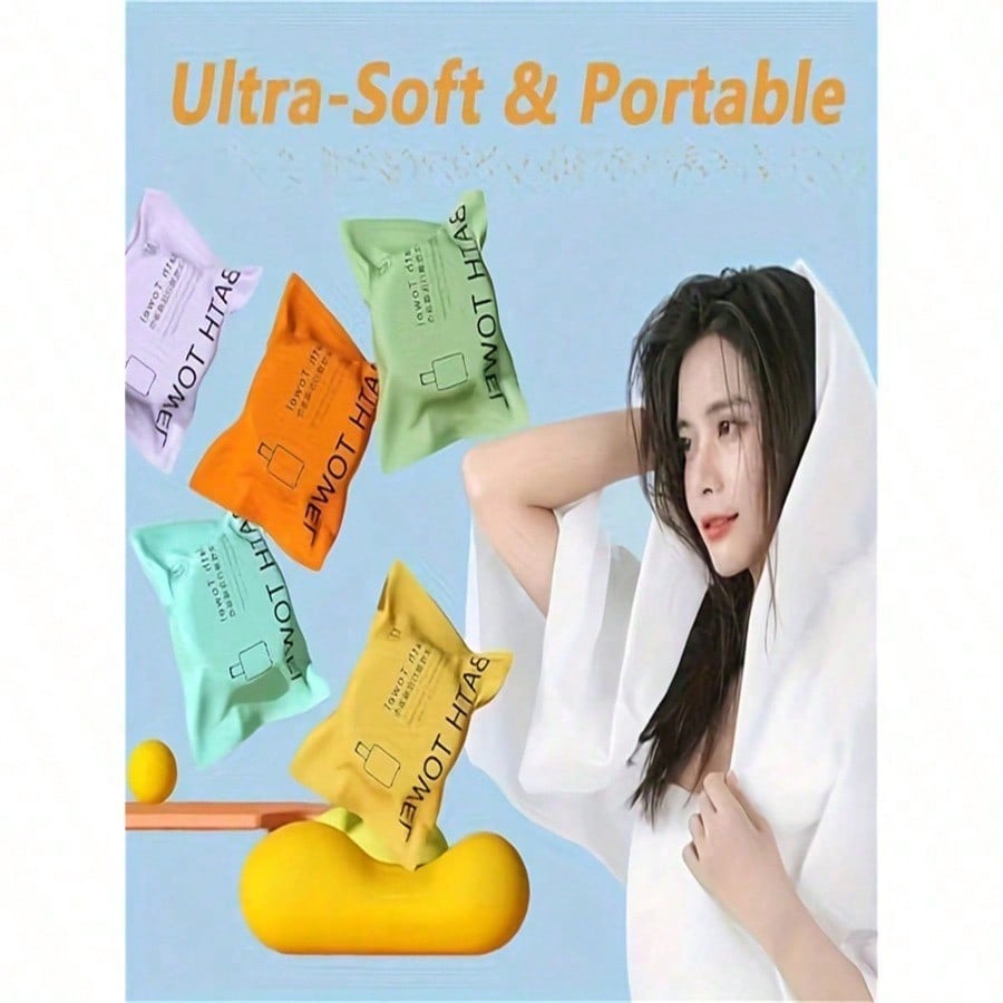 2/4pcs Compressed Travel Towel - مراجعة Camp Towel Microfiber وسعره
