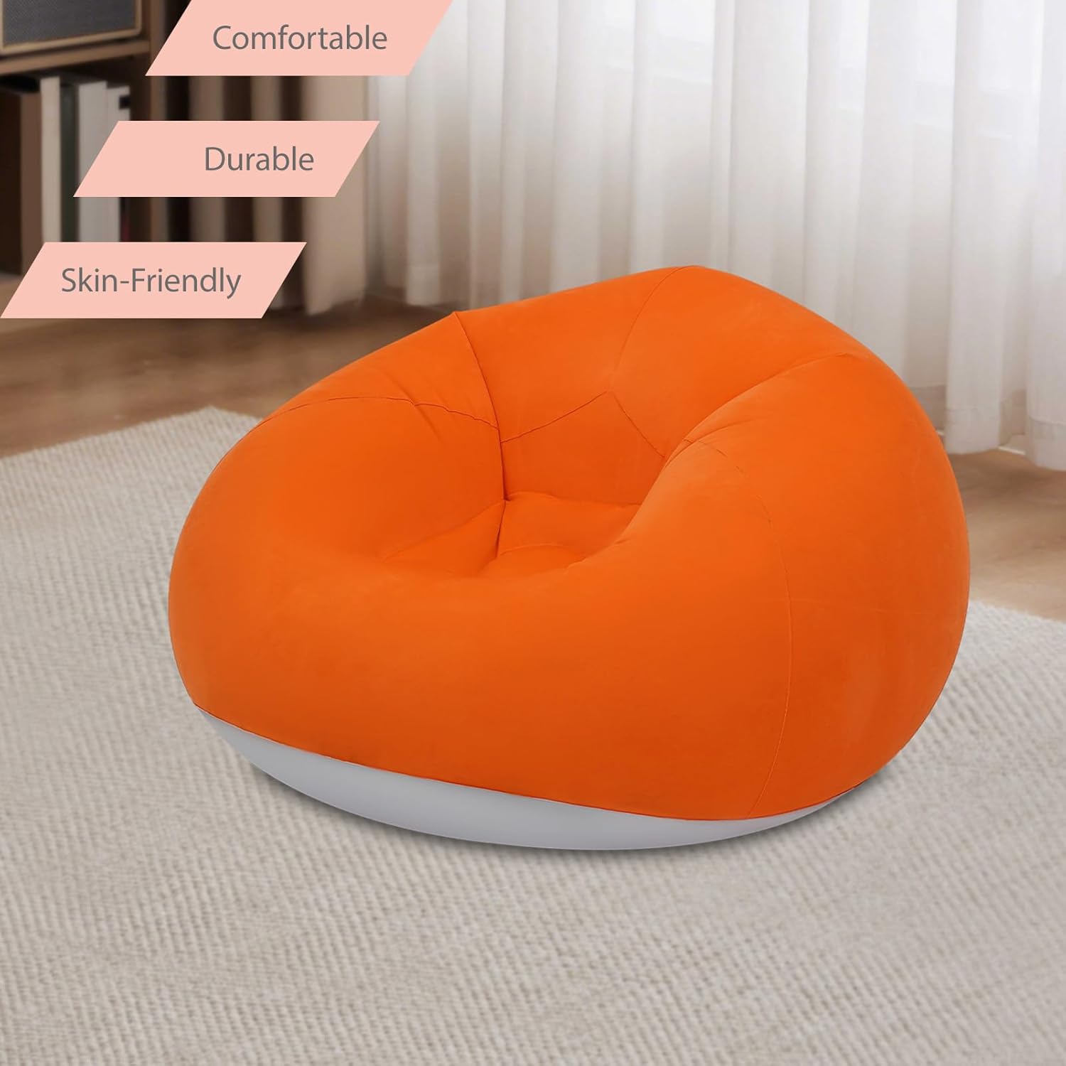6 Pcs Bean Bag Chairs | Inflat - مراجعة Outdoor Chair Camping وسعره
