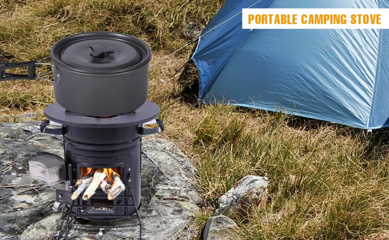 【Popular】Two Doors Firewood Bu - مراجعة Outdoor Camping Bbq وسعره