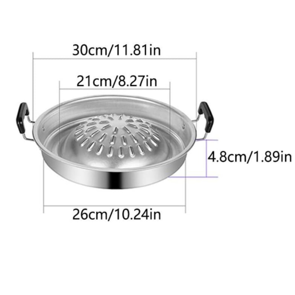 2 in 1 Hot Pot Grill Pan Non S - مراجعة Kitchen Outdoor Camping وسعره