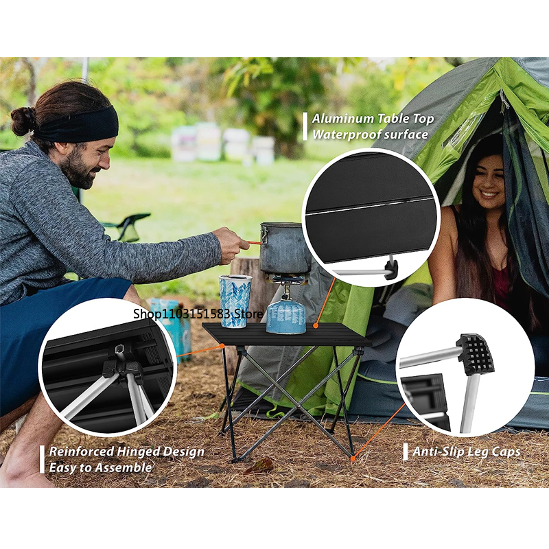 Portable Folding Camping Table - مراجعة Outdoor Camping Table Foldable وسعره