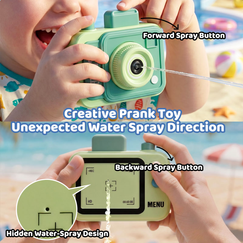 Double-sided Water Gun Camera  - مراجعة Outdoor Camping Games For Kids وسعره