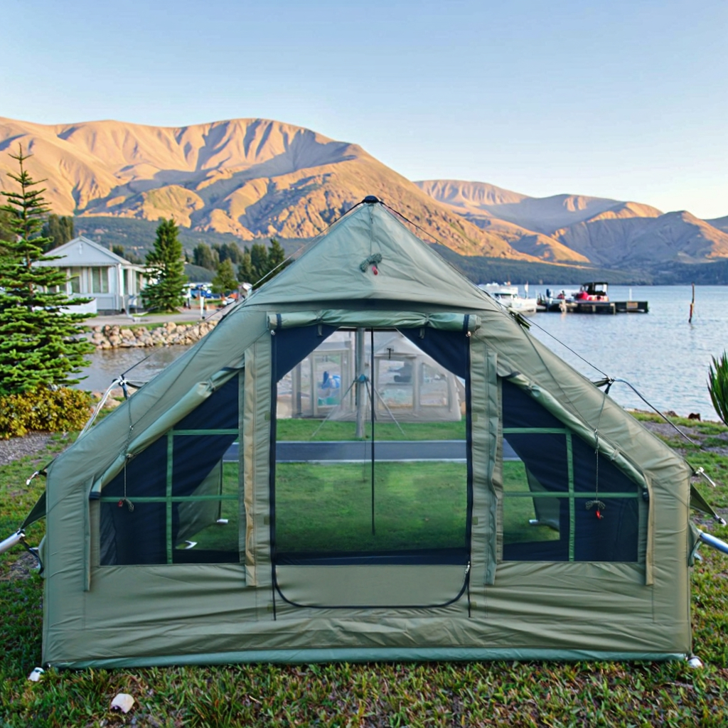 Waterproof Inflatable Air Tent - مراجعة Outdoor Camping Set وسعره
