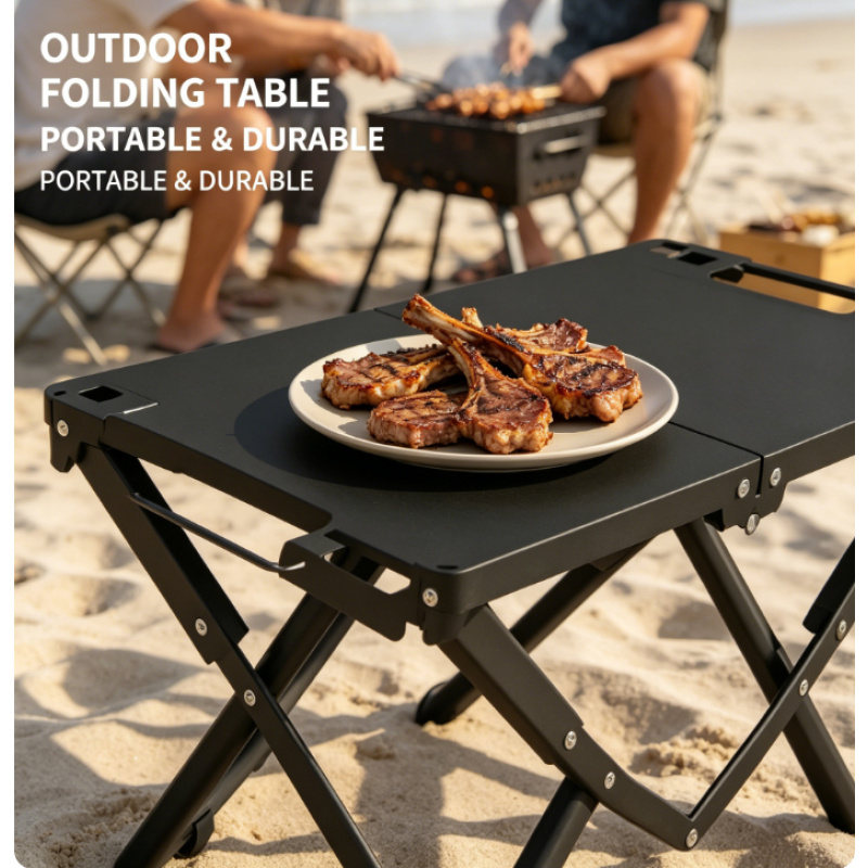 Portable Folding Beach Table S - مراجعة Outdoor Camping Table Foldable وسعره