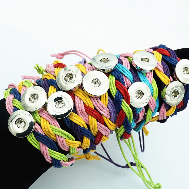 10pcs mixed Rope Leather silic - مراجعة Paracord Bracelet وسعره