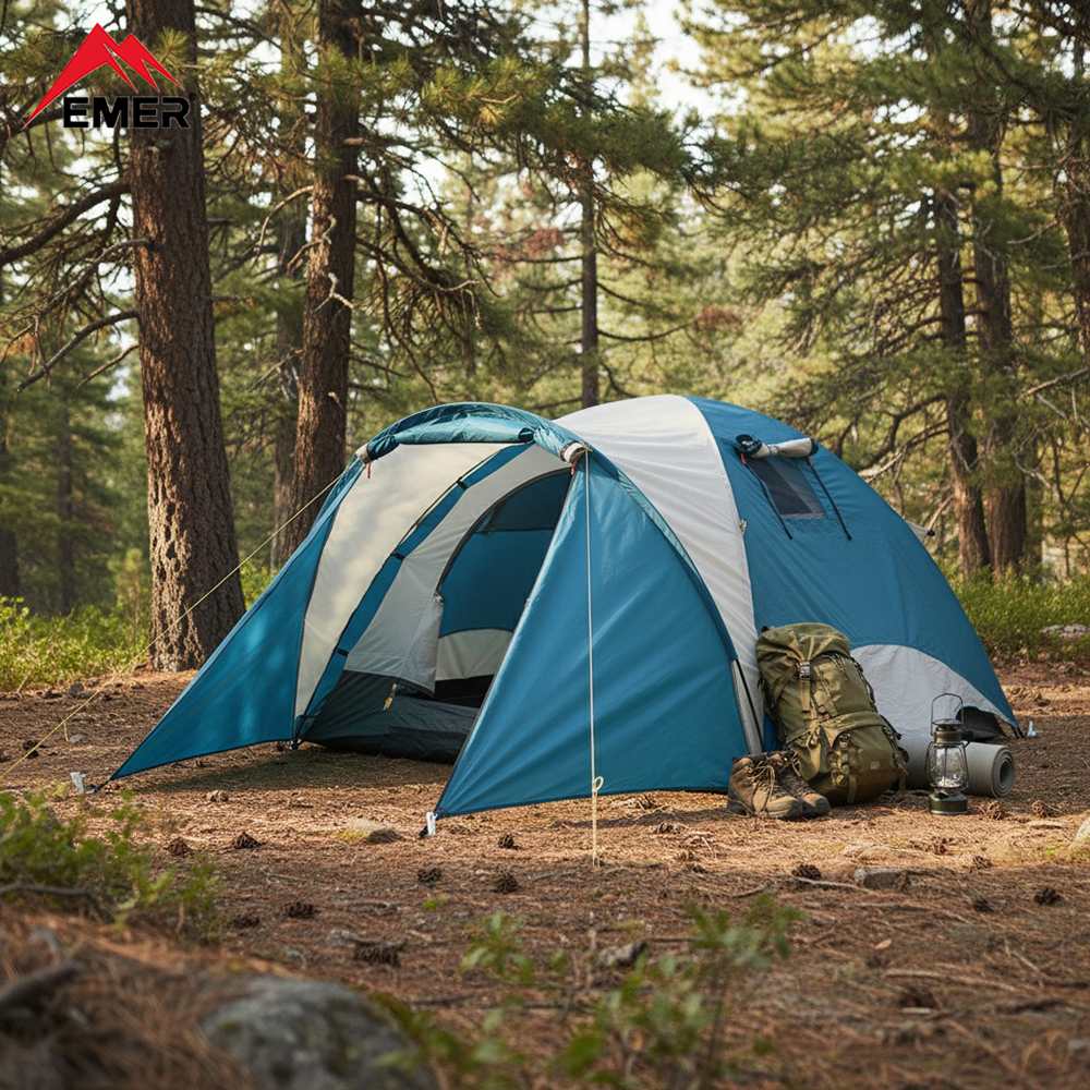 EMER 4-6 People Dome Family Te - مراجعة Outdoor Camping On Youtube وسعره