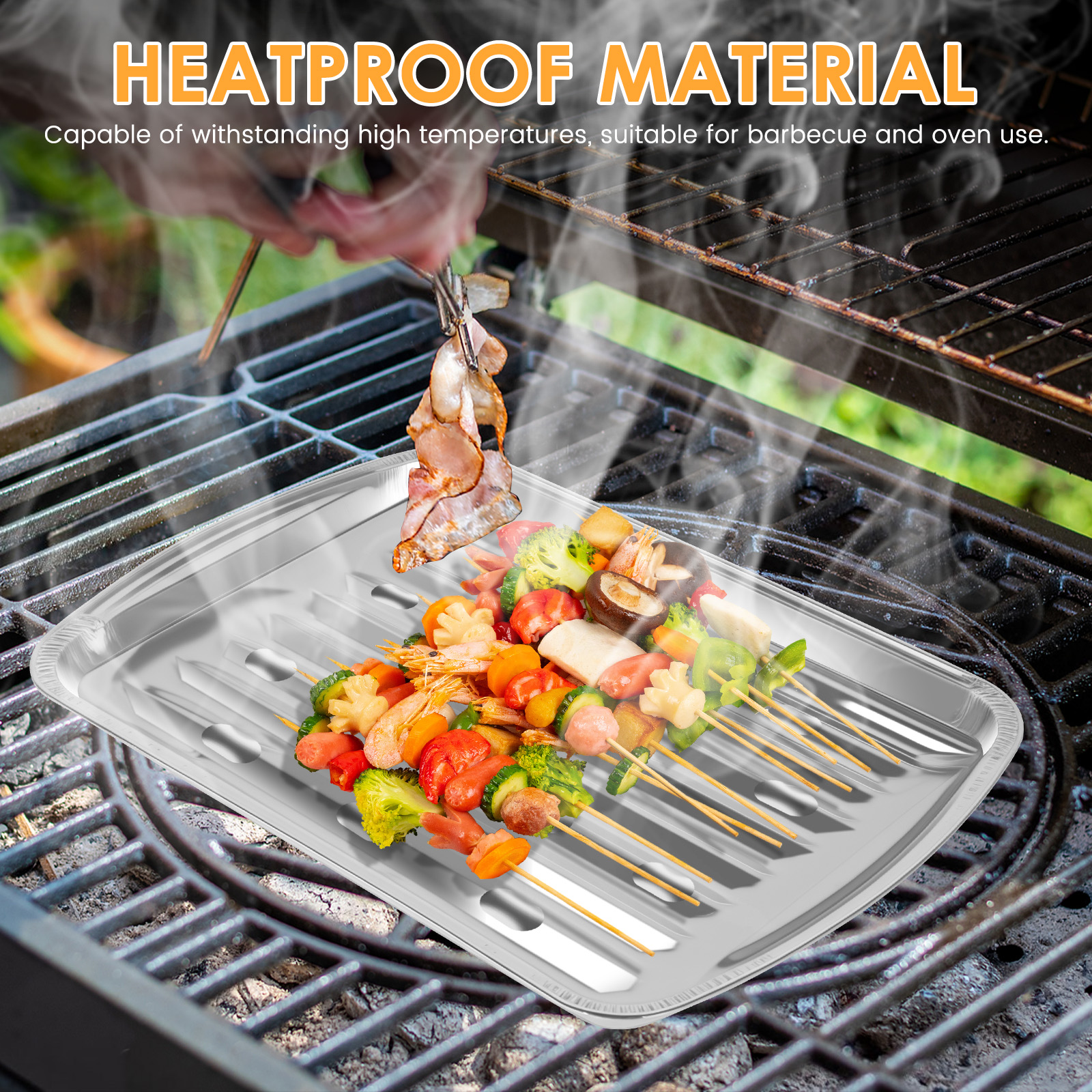 Aluminum Foil Trays Non-Stick  - مراجعة Outdoor Camping Food وسعره