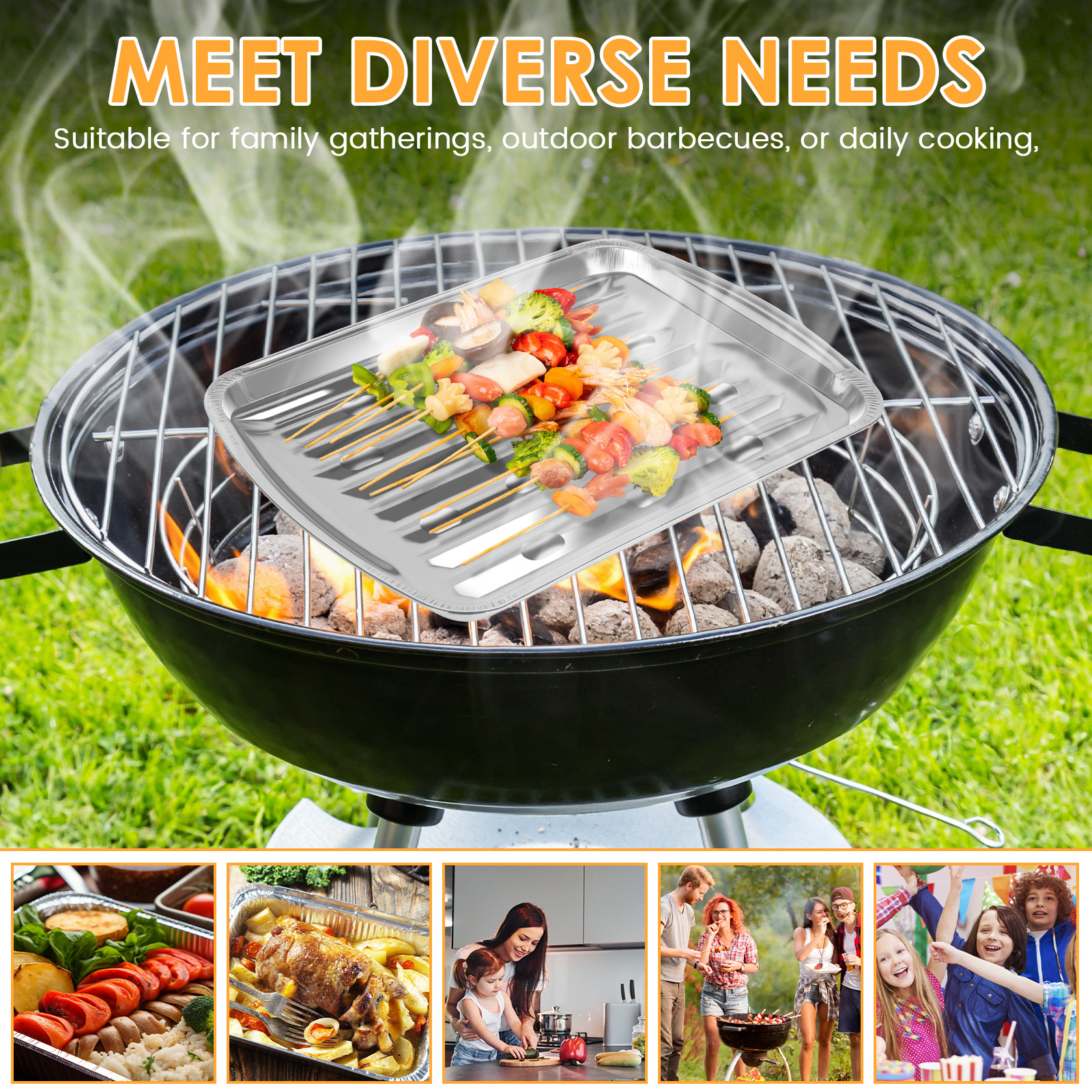 Aluminum Foil Trays Non-Stick  - مراجعة Outdoor Camping Food وسعره