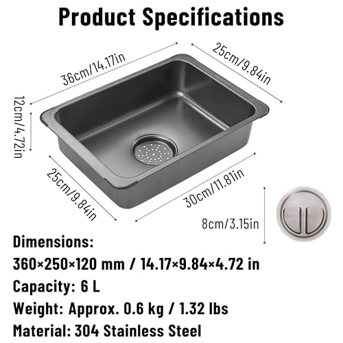 304 Stainless Steel Mini Sink  - مراجعة Outdoor Camp وسعره