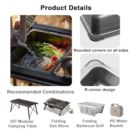 304 Stainless Steel Mini Sink  - مراجعة Outdoor Camp وسعره
