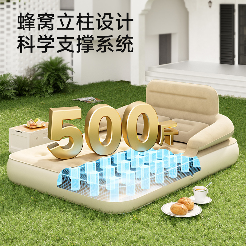 Thick Air Mattress for Home Ca - مراجعة Outdoor Camping Inflatable Tent وسعره