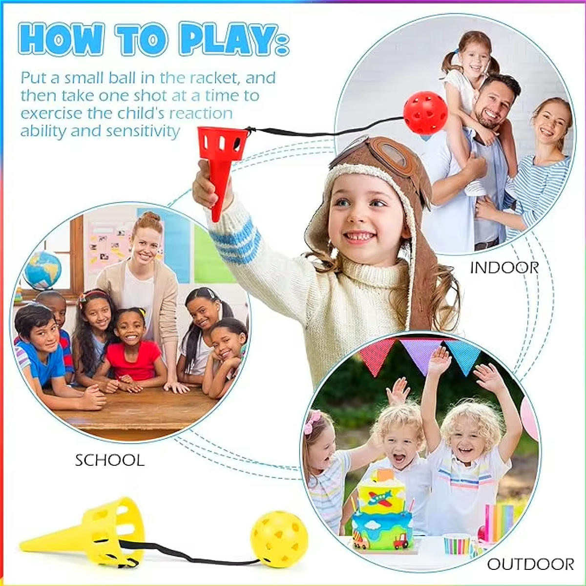 6pcs Catch a Ball Set,Champion - مراجعة Outdoor Camping Activities For Adults وسعره