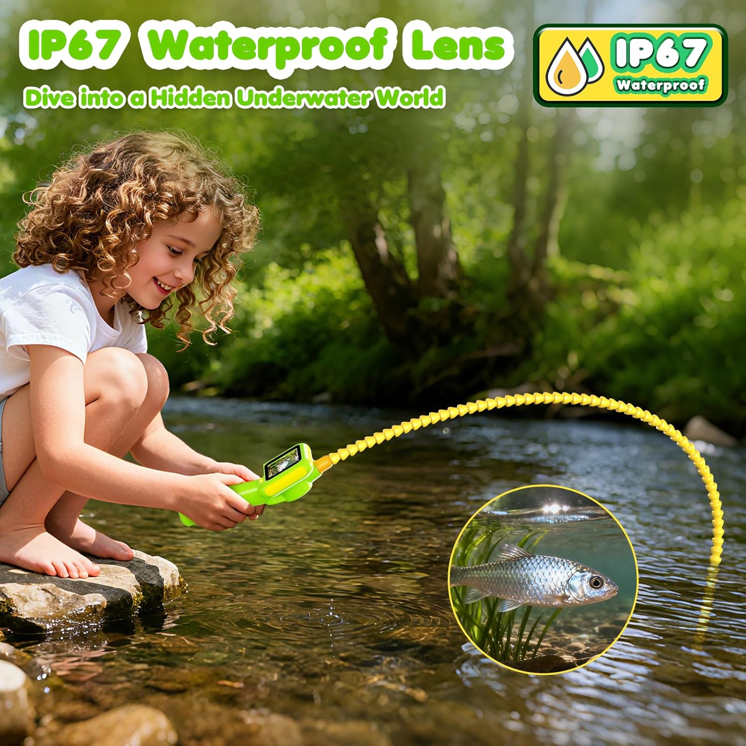 Endoscope for Kids, Borescope  - مراجعة Outdoor Camping Toys وسعره