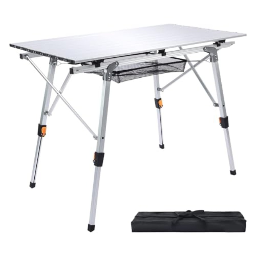 Outdoor camping table with adj - مراجعة Outdoor Camping Table Foldable وسعره