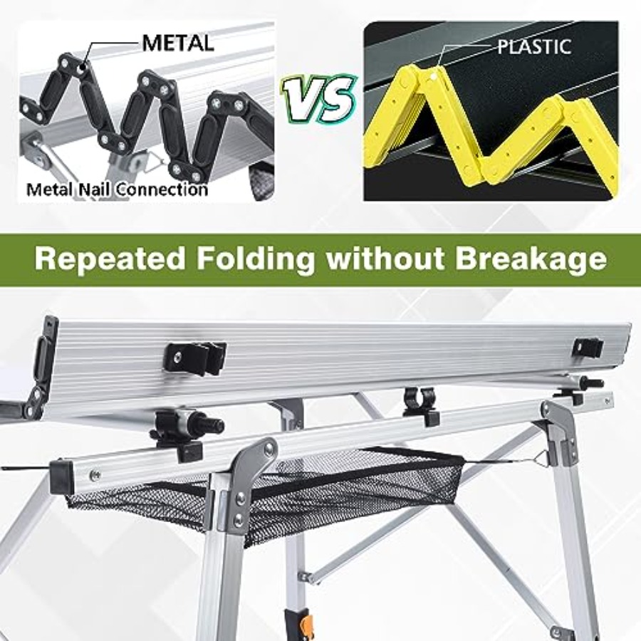 Outdoor camping table with adj - مراجعة Outdoor Camping Table Foldable وسعره