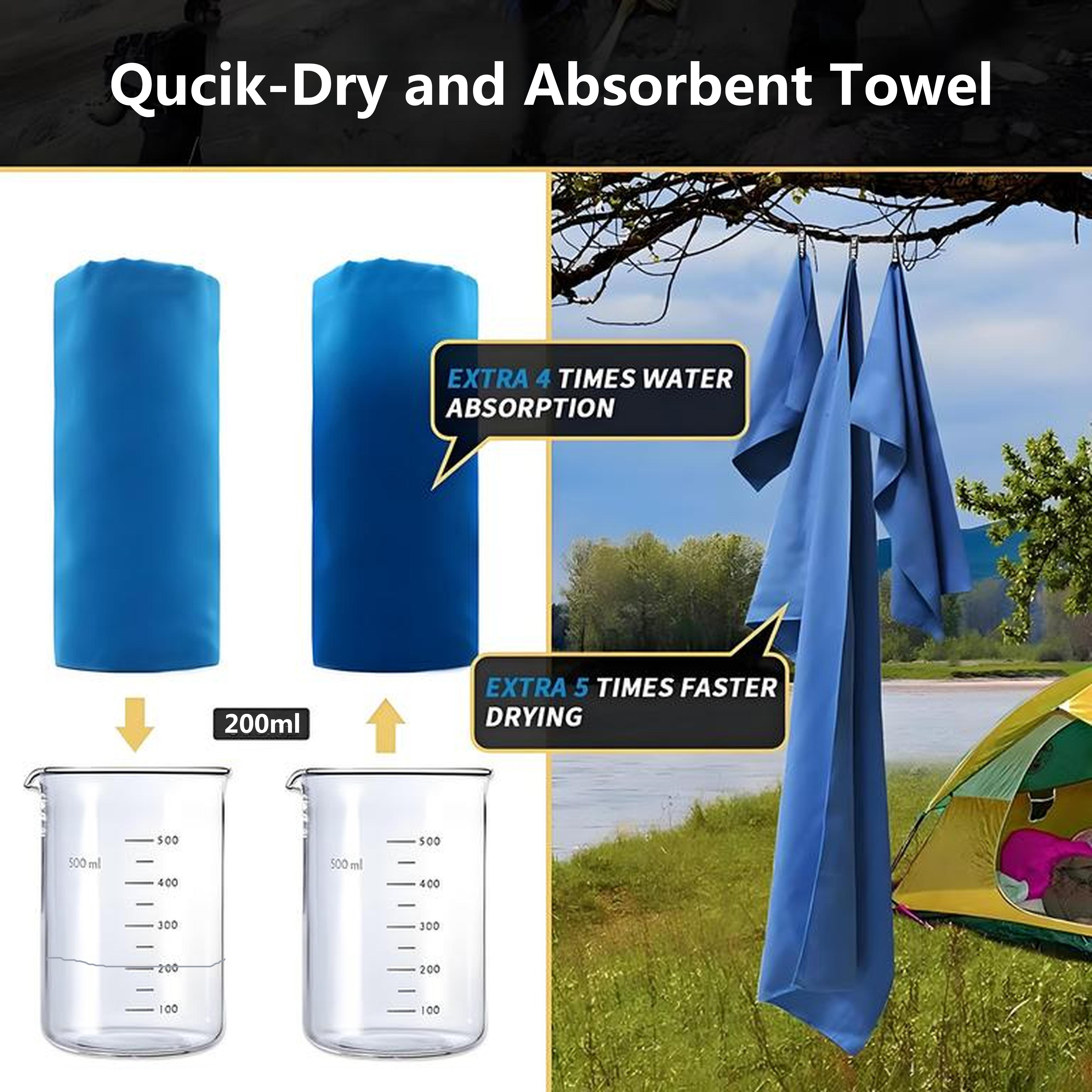 Quick-Drying Microfiber Campin - مراجعة Camp Towel Microfiber وسعره