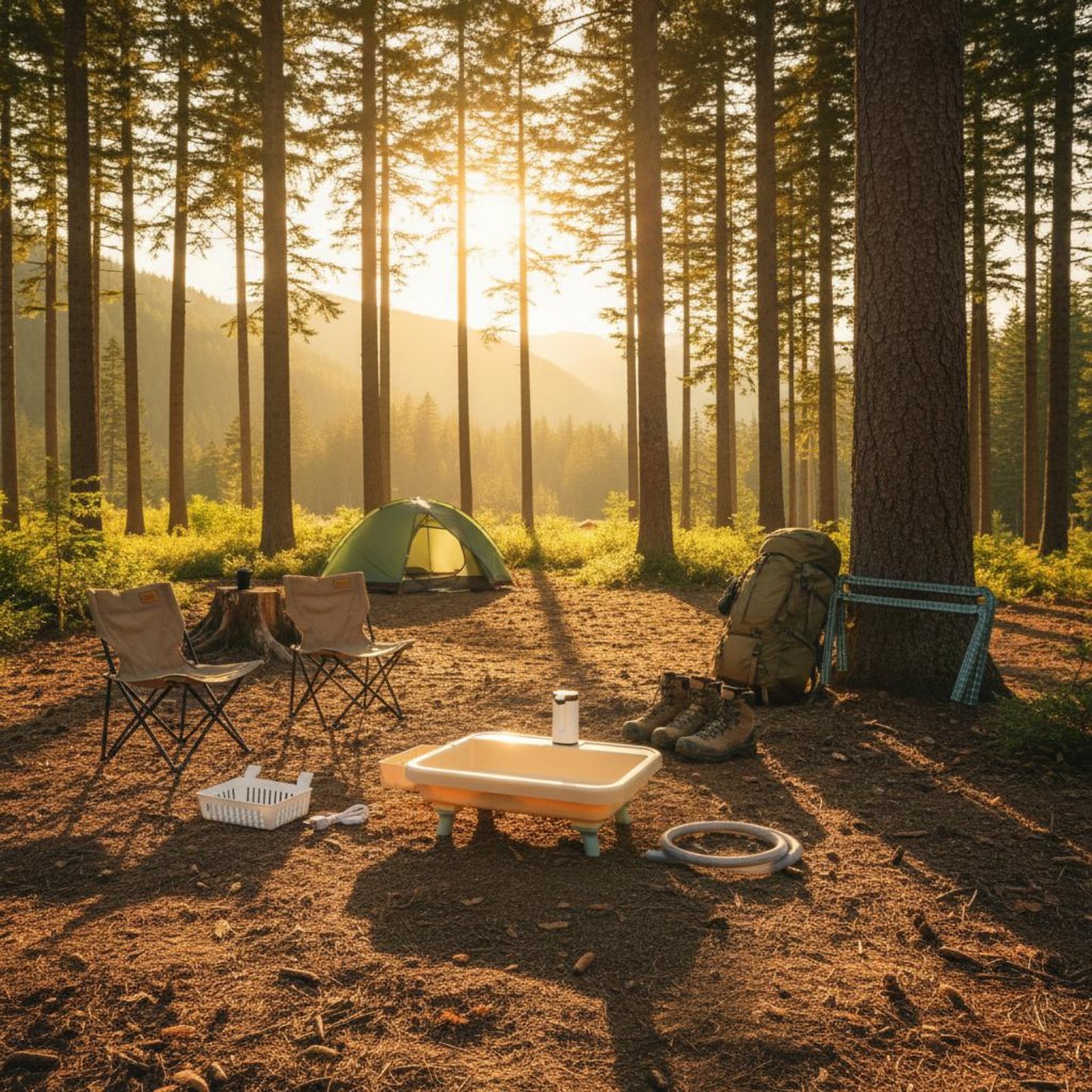 Portable Hand Washing Station  - مراجعة Outdoor Camp وسعره