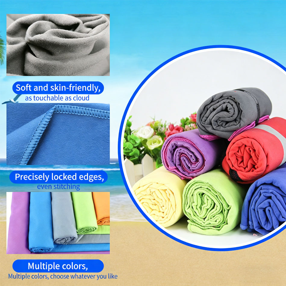 1PC Microfiber Beach Towel Qui - مراجعة Camp Towel Microfiber وسعره