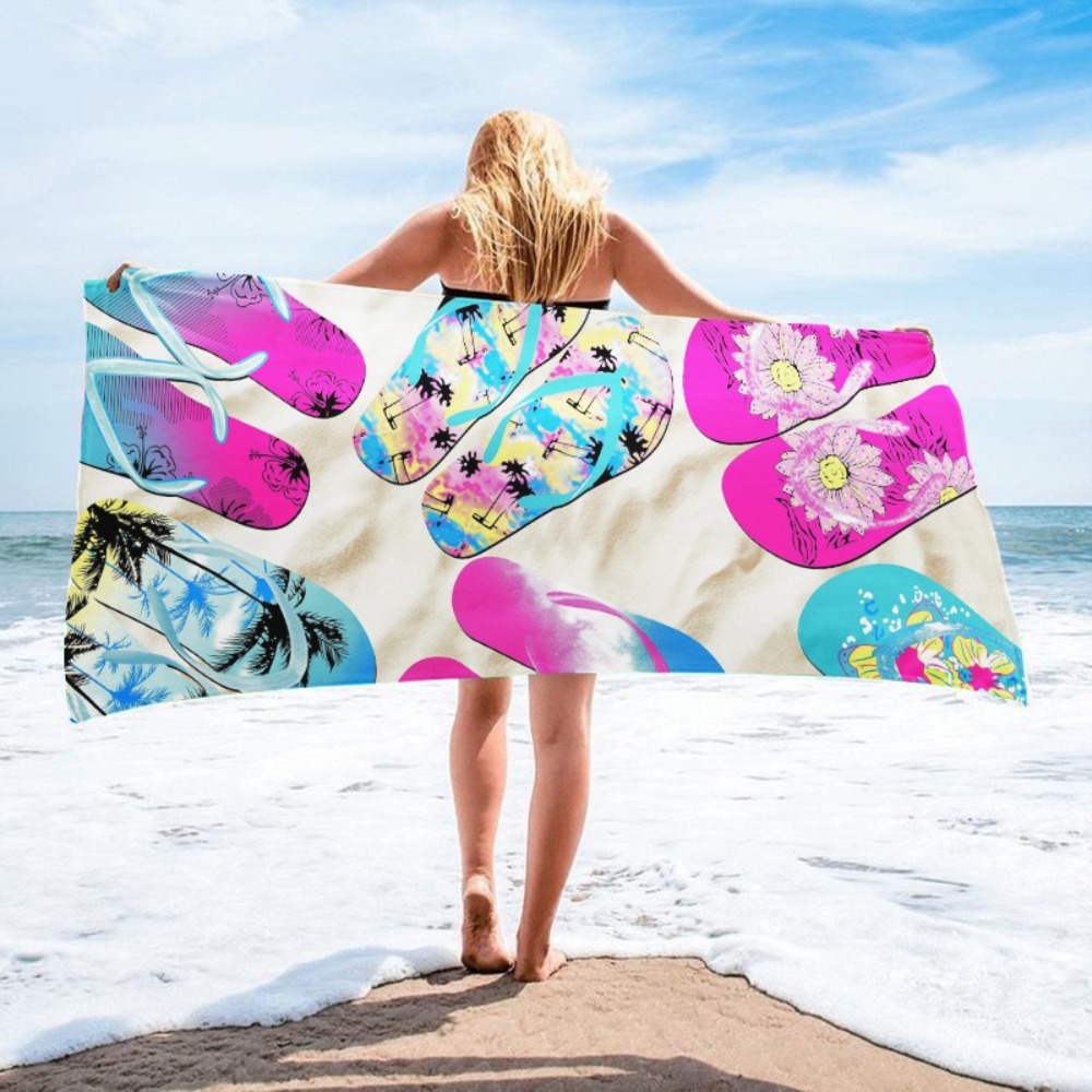 1PC Large Size Beach Blanket M - مراجعة Camp Towel Microfiber وسعره