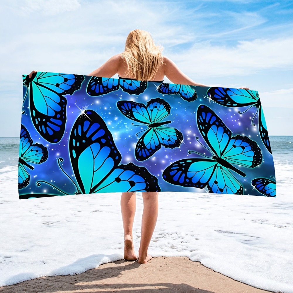 1PC Large Size Beach Blanket M - مراجعة Camp Towel Microfiber وسعره