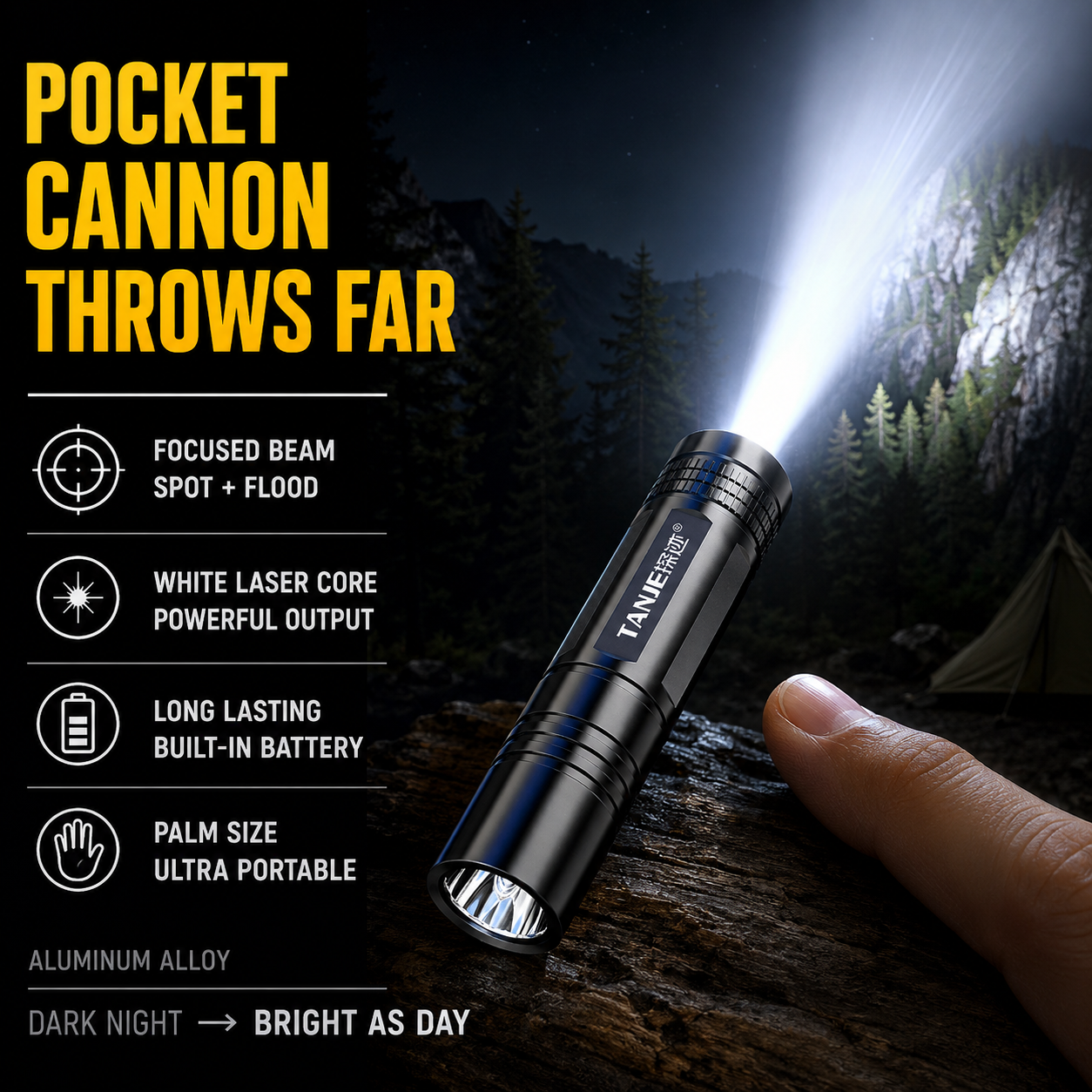 Outdoor Flashlight Small Mini  - مراجعة Outdoor Camping Items وسعره