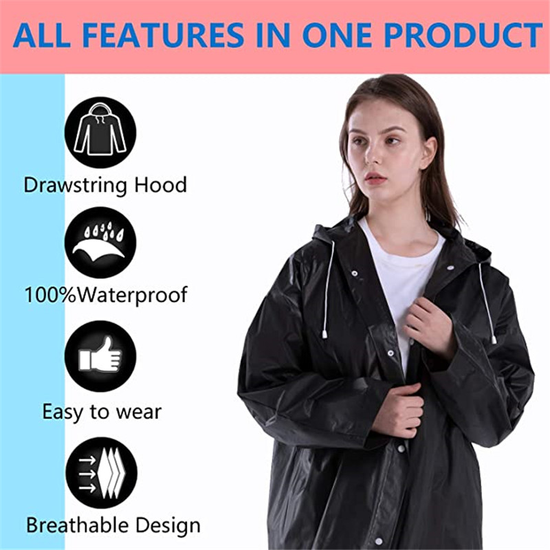 Eva Unisex Raincoat Rainproof  - مراجعة Outdoor Camping Activities For Adults وسعره