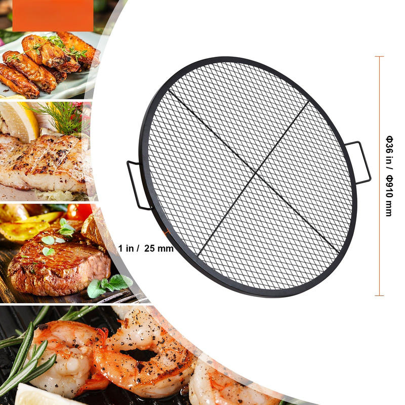 Black Round Cooking Grid 36 In - مراجعة Outdoor Camping Bbq وسعره