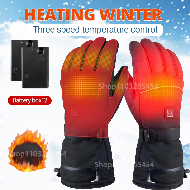 Winter Electric Heated GlovesW - مراجعة Outdoor Camping In Winter وسعره
